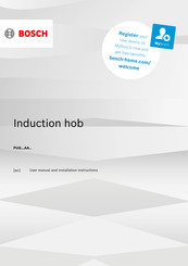 Bosch PUG AA Series User Manual And Installation Instructions