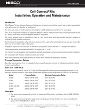 Nibco Coil-Connect T-1805 General Installation, Operation And Maintenance Instructions