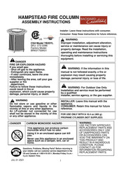 Backyard Creations YB20YL Assembly Instructions Manual