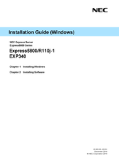 NEC EXP340 Installation Manual