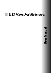ELSA MicroLink 56k Internet User Manual