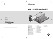 Bosch GDE18V-16 Original Instructions Manual