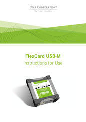 Star Cooperation FlexCard USB-M Instructions For Use Manual