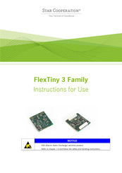 Star Cooperation FlexTiny 3 Series Instructions For Use Manual