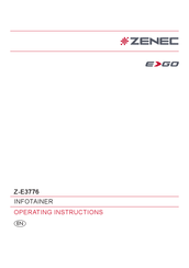 Zenec E-GO Z-E3776 Operating Instructions Manual
