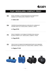 4rain COMPACT Installation/Assembly And Maintenance Instructions