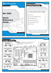 Protech Systems BA-2501 Quick Reference Manual