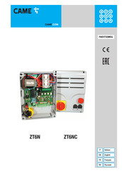 CAME ZT6NC Manual