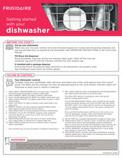 Frigidaire FDPH4316AW Getting Started