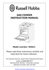Russell Hobbs RHGC1 Instruction Manual