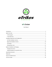 eTrikes eTc Cruiser User Manual