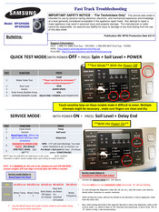 Samsung WF42H5200 Series Troubleshooting Manual