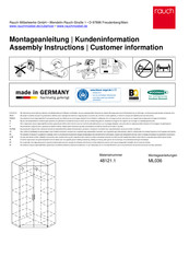 Rauch Celle 48121.1 Assembly Instructions Manual