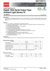 Rohm BH1730FVC-TR Technical Notes