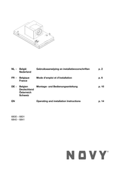 Novy Pureline 6830 Operating And Installation Instructions