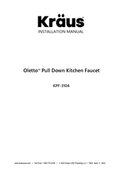 Kraus Oletto KPF-3104CH Installation Manual