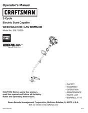 Craftsman WEEDWACKER INCREDI.PULL 316.711020 Operator's Manual