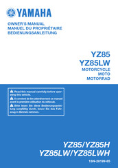 Yamaha YZ85 Owner's Manual