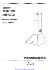 Indesit 28113 Instruction Booklet