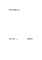 AEG FAVORIT 89020 I User Manual