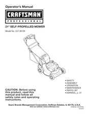 Craftsman Professional 247.38109 Operator's Manual