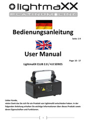 Lightmaxx Platinum CLUB 2.0 RGY User Manual