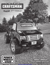 Fisher-Price Power Wheels My First Craftsman Ford F-150 Owner's Manual With Assembly Instructions