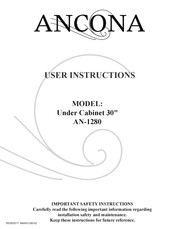 Ancona AN-1280 User Instructions