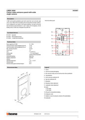 Bticino 343081 Installation Manual