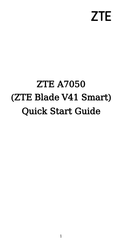 Zte A7050 Quick Start Manual