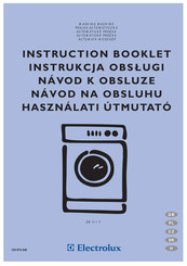 Electrolux EW 511 F Instruction Booklet