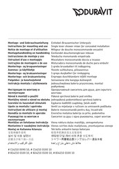 DURAVIT C14210 0100 10 Instructions For Mounting And Use