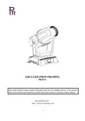 PR Lighting PR-8176 Manual