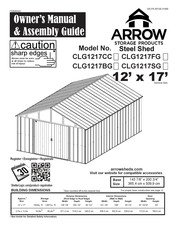 Arrow Storage Products CLG1217CC Owner's Manual & Assembly Manual