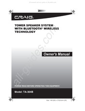 Craig TA-304B Owner's Manual