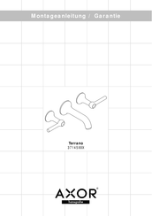 Hans Grohe AXOR Terrano 37145 Series Manual