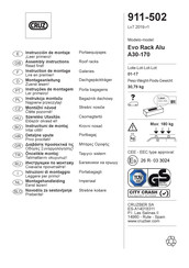 Cruz Evo Rack Alu A30-170 Assembly Instructions Manual