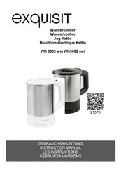 Exquisit WK 3602 wei Instruction Manual