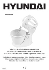 Hyundai HMB 205W Instruction Manual