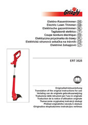 Grizzly ERT 3525 Instructions For Use Manual