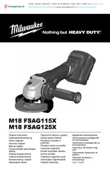 Milwaukee M18 FSAG125X Instructions Manual