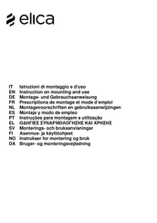 ELICA PRF0098360A Instruction On Mounting And Use Manual