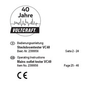 VOLTCRAFT 2399956 Operating Instructions Manual