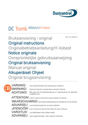 Dustcontrol DC Tromb 400 L Asbest Original Instructions Manual