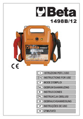 Beta 1498B/12 Instructions For Use Manual