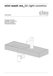 Clou mini wash me CL/03.03140 Installation Instructions Manual
