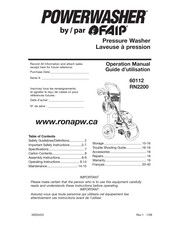 FAIP PowerWasher RN2200 Operation Manual