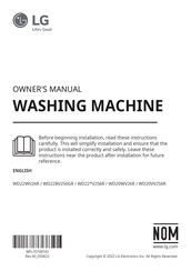 LG WD22 V2S6R Series Owner's Manual