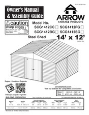 Arrow Storage Products SCG1412FG Owner's Manual & Assembly Manual