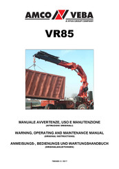 HYVA AMCO VEBA VR85 Warning, Operating And Maintenance Manual